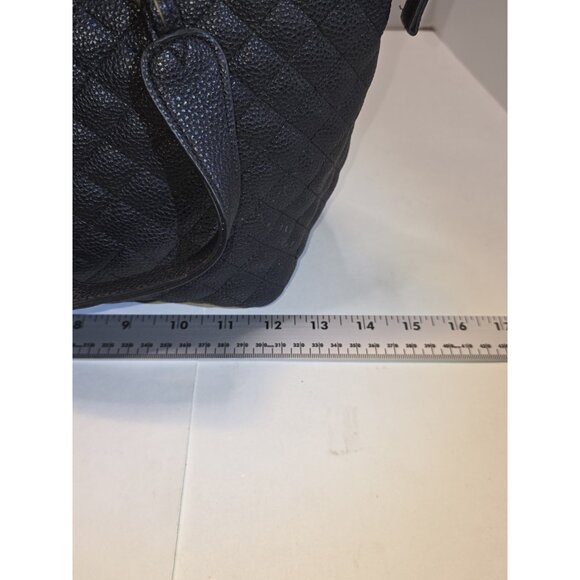 KENNETH COLE Reaction Medium Black Leather Shoulder Hobo Tote Satchel Purse Bag - Picture 6 of 16